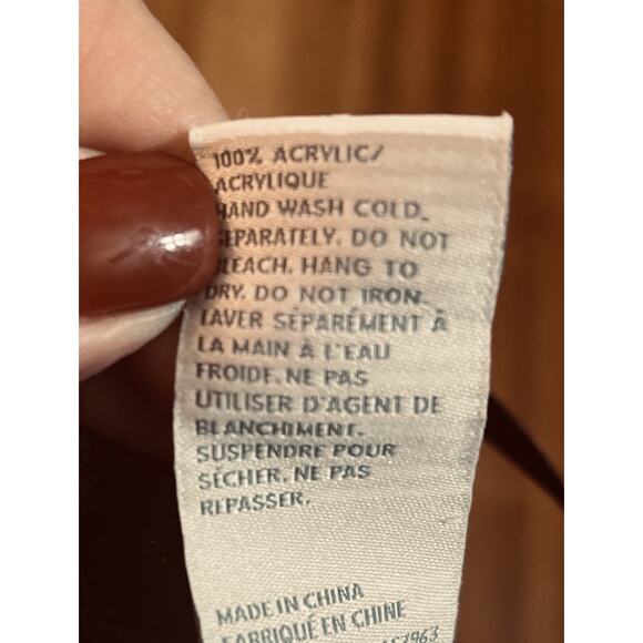 Nordstrom Rack Women's Sweater Shawl Wrap One Size Black Tan Acrylic Fall - Picture 4 of 5